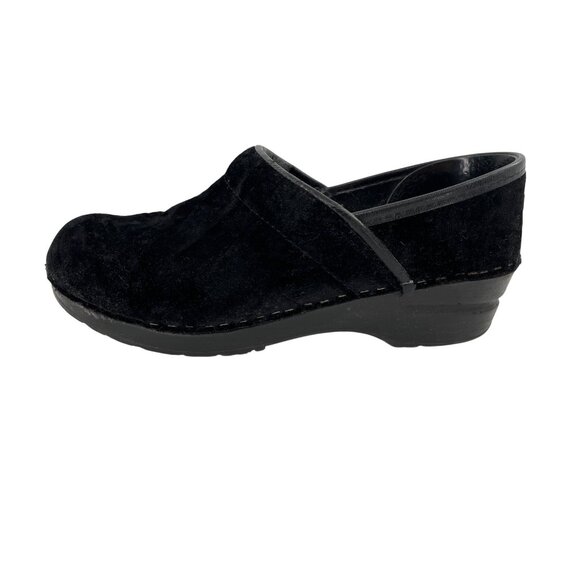 Dansko Womens Black Velvet Professional Clogs Size 38 EU - Picture 1 of 6